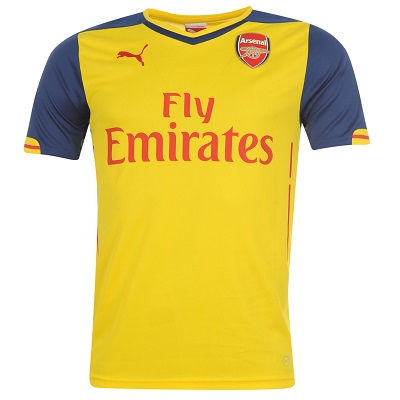 Arsenal Away Yellow Jersey Shirt